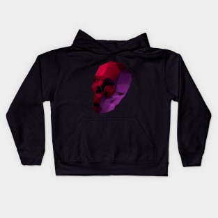 LOW POLY SKULL Kids Hoodie